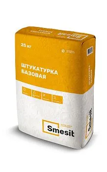 Штукатурка БАЗОВАЯ Smesit, 25 кг – купить по низкой цене в Екатеринбурге в интернет-магазине Стройснаб Штукатурка БАЗОВАЯ Smesit, 25 кг