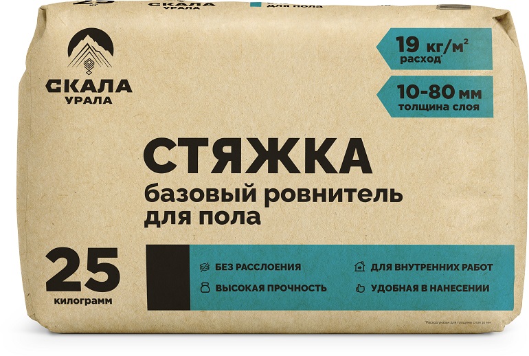 Стяжка для пола СКАЛА УРАЛА 25 кг – купить по низкой цене в Екатеринбурге в интернет-магазине Стройснаб Стяжка для пола СКАЛА УРАЛА 25 кг
