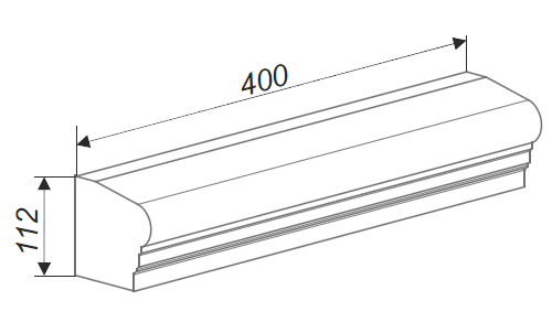 Карниз прямой арт. АК4 в Екатеринбурге