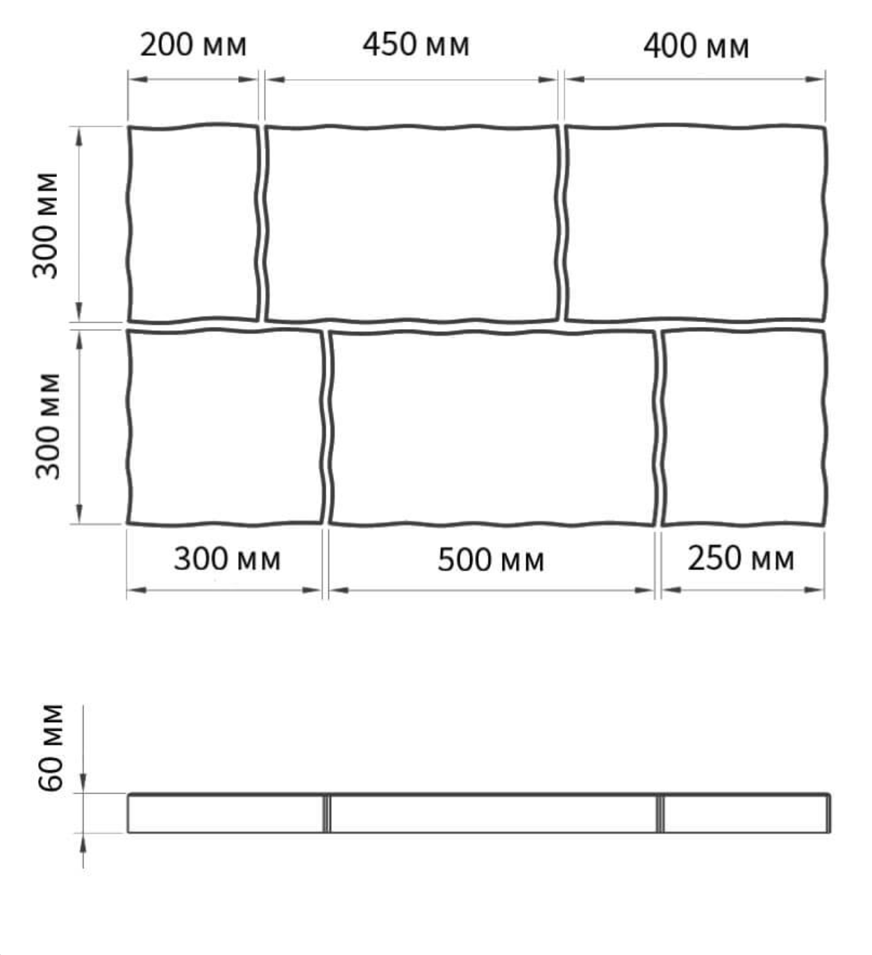 Тротуарная плитка Поревит Стандарт "Литос" Б.1.АН.6 Тротуарная плитка Поревит Стандарт "Литос" Б.1.АН.6