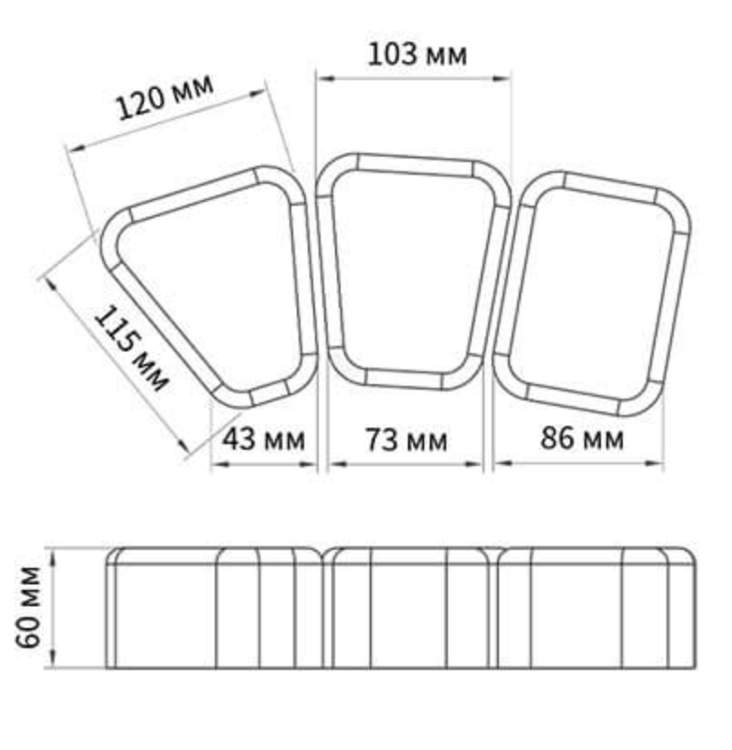 Тротуарная плитка Поревит Стоунмикс (Мрамор) "КЛАССИКО" Б.2.КО.6 Тротуарная плитка Поревит Стоунмикс (Мрамор) "КЛАССИКО" Б.2.КО.6