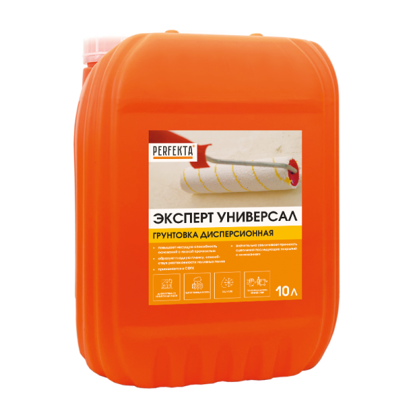 PERFEKTA Грунтовка дисперсионная Эксперт Универсал, 10 л – купить по низкой цене в Екатеринбурге в интернет-магазине Стройснаб PERFEKTA Грунтовка дисперсионная Эксперт Универсал, 10 л