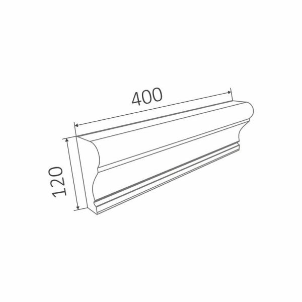 Наличник оконный прямой арт. 004 – купить по низкой цене в Екатеринбурге в интернет-магазине Стройснаб Наличник оконный прямой арт. 004 в Екатеринбурге