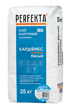 PERFEKTA Клей плиточный Хардфикс Белый Зимняя серия, 25 кг