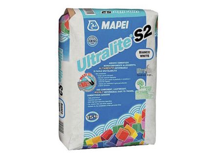 Клей для плитки Mapei Ultralite S2, белый