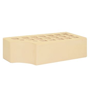 Кирпич керамический лицевой ЖКЗ соломенный гладкий КФ-1 фигурный 1 НФ в Екатеринбурге