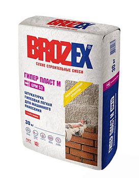Штукатурка гипсовая Brozex ГИПЕР ПЛАСТ М GPM 53 Штукатурка гипсовая Brozex ГИПЕР ПЛАСТ М GPM 53