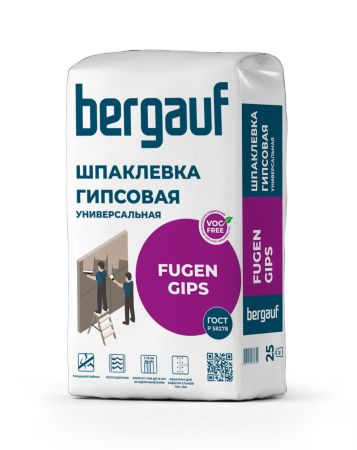 Шпаклевка универсальная Bergauf Fugen Gips, 25 кг