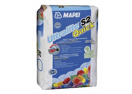 Клей для плитки Mapei Ultralite S2 QUICK, серый