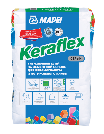 Клей для плитки Mapei Keraflex, серый