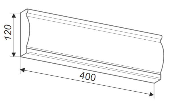 Наличник прямой арт АН2 – купить по низкой цене в Екатеринбурге в интернет-магазине Стройснаб Наличник прямой арт АН2 в Екатеринбурге