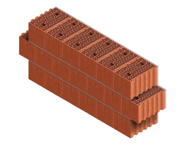 Керамический поризованный блок Porotherm 38 10,7 НФ – купить по низкой цене в Екатеринбурге в интернет-магазине Стройснаб Керамический поризованный блок Porotherm 38 10,7 НФ в Екатеринбурге