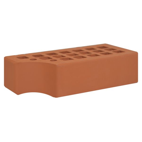 Кирпич керамический лицевой ЖКЗ красный гладкий КФ-1 фигурный 1 НФ в Екатеринбурге