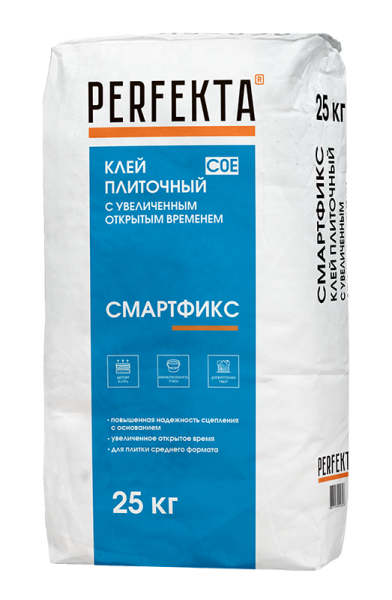 PERFEKTA Клей плиточный Смартфикс, 25 кг – купить по низкой цене в Екатеринбурге в интернет-магазине Стройснаб PERFEKTA Клей плиточный Смартфикс, 25 кг
