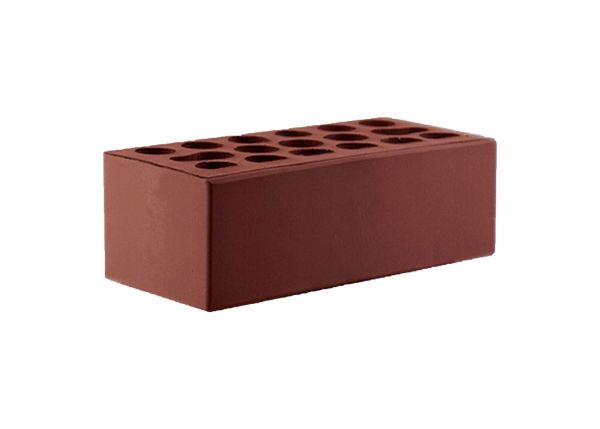 Кирпич керамический Керма утолщенный Бордо тёмный гладкий в Екатеринбурге