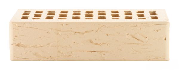 Кирпич керамический ЛСР одинарный бежевый рустик в Екатеринбурге