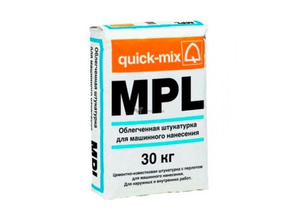 Квик Микс (Quick-mix) MPL wa Облегченная штукатурка для машинного нанесения (водооталкивающая) – купить по низкой цене в Екатеринбурге в интернет-магазине Стройснаб Квик Микс (Quick-mix) MPL wa Облегченная штукатурка для машинного нанесения (водооталкивающая)