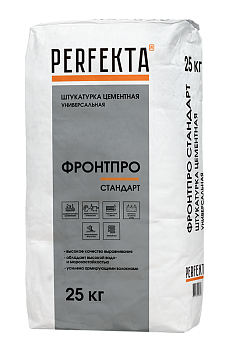 PERFEKTA Штукатурка цементная универсальная Фронтпро Стандарт, 25 кг