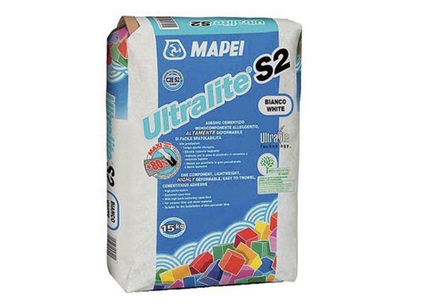 Клей для плитки Mapei Ultralite S2, серый – купить по низкой цене в Екатеринбурге в интернет-магазине Стройснаб Клей для плитки Mapei Ultralite S2, серый