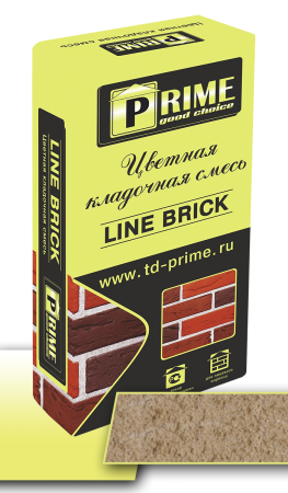 Prime Цветная кладочная смесь Line Brick "Klinker" Бежевая, 25 кг