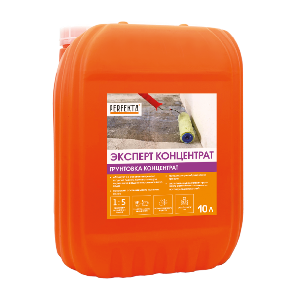 PERFEKTA Грунтовка Эксперт Концентрат, 10 л – купить по низкой цене в Екатеринбурге в интернет-магазине Стройснаб PERFEKTA Грунтовка Эксперт Концентрат, 10 л