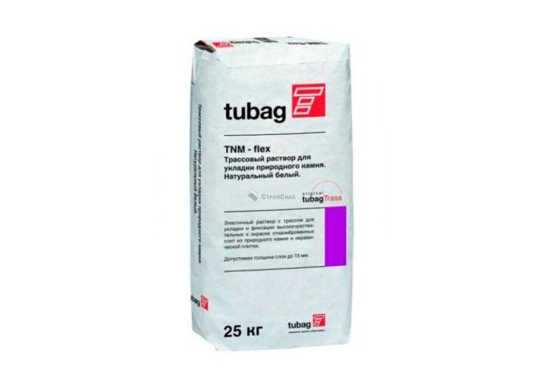 Квик Микс (Quick-mix) TNM-flex Трассовый раствор для укладки плит из натурального камня, белый в Екатеринбурге