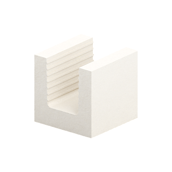 Блок силикатный Поревит U-образный для перемычек в Екатеринбурге