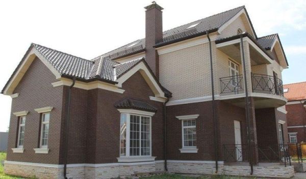 Кирпич керамический ЛСР одинарный Тёмно-коричневый рустик в Екатеринбурге