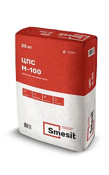 Цементно-песчаная смесь М-100 Smesit, 25 кг Цементно-песчаная смесь М-100 Smesit, 25 кг
