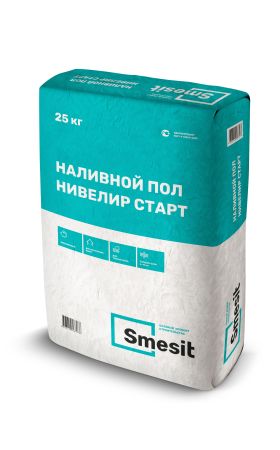 Наливной пол НИВЕЛИР СТАРТ Smesit, 25 кг