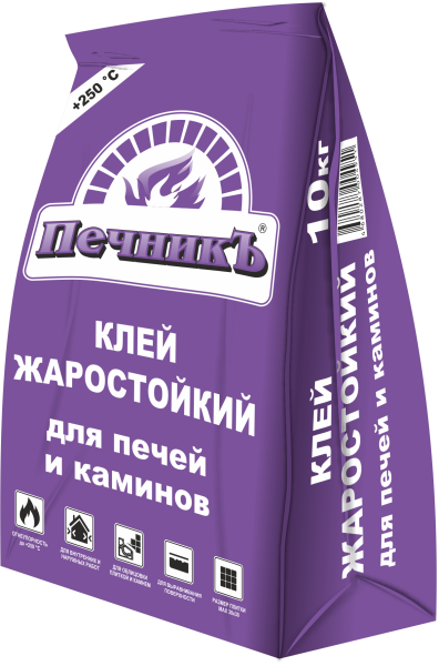 Клей жаростойкий для печей и каминов Печникъ, 10кг – купить по низкой цене в Екатеринбурге в интернет-магазине Стройснаб Клей жаростойкий для печей и каминов Печникъ, 10кг