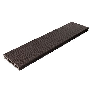 Террасная доска AIWOOD 150*25 брашированная двусторонняя (текстура 3D-Вельвет), Венги