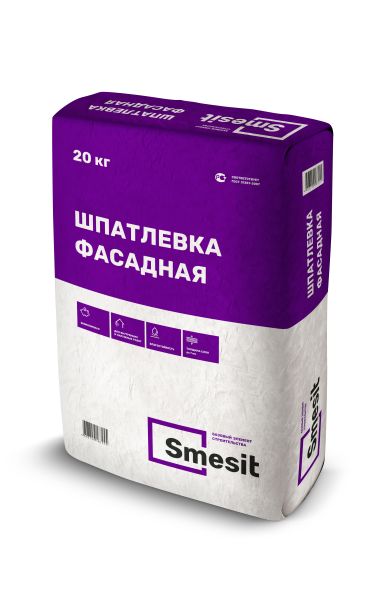 Шпатлевка ФАСАДНАЯ Smesit, 20 кг