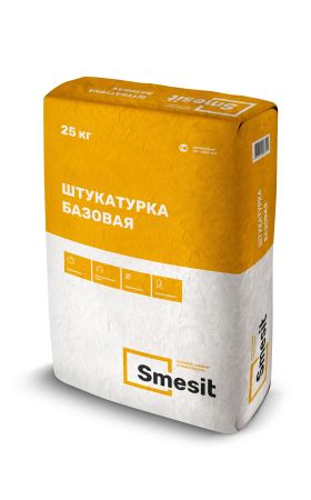 Штукатурка БАЗОВАЯ Smesit, 25 кг