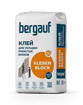 Клей для ячеистых блоков Бергауф Kleben Block 25кг