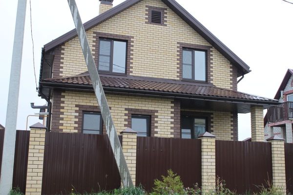 Кирпич силикатный Поревит лицевой утолщенный пустотелый коричневый в Екатеринбурге