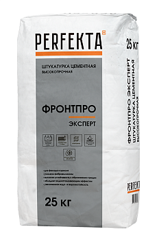 PERFEKTA Штукатурка цементная высокопрочная Фронтпро Эксперт, 25 кг